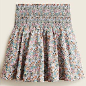 J. Crew Multicolor Paisley Mini Skirt